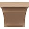 Ekena Millwork 11"W x 11"D x 11"H Wide Rivera Rough Cedar Woodgrain TimberThane Corbel, Primed Tan CORUR11X11X11RIVRCPR - alternate 5